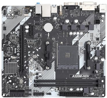 Placa Madre Placa Base Fit For ASROCK A320M-HDV Compatible con Ryzen 5 5600 7 5700X3D DDR4 3200+(OC) NVME M.2 Interfaz PCIe 3.0 AM4