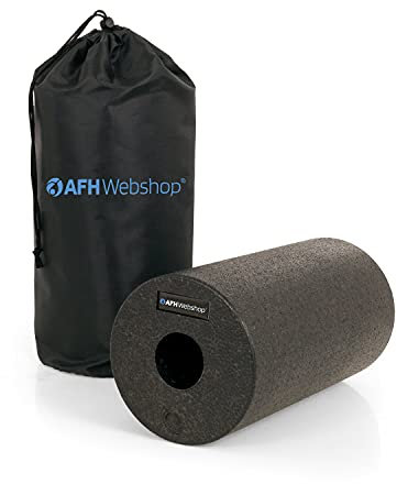 Faszienrolle mit praktischer Transporttasche | Foam Roller zur Selbstmassage | Sport Massagerolle | Hochdichte EPP Schaumstoffrolle