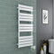 Warmehaus Towel Radiator 1200 x 600 - White & 500W Thermostatic LCD White Electric Element