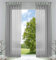 2er-Pack Gardinen Transparent Vorhang Set Wohnzimmer Voile Schlaufenschal mit Bleibandabschluß HxB 245x140 cm Grau, 61000CN