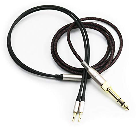 Dual 2.5mm to 3.5mm & 6.3mm Adapter Replacement Cable Compatible with Monolith M1060, M1060C, M565, M565 Headphones 2meters/6.6feet