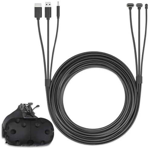 Skywin 3-in-1 rundes VR-Rucksackkabel, 1 m, Schwarz