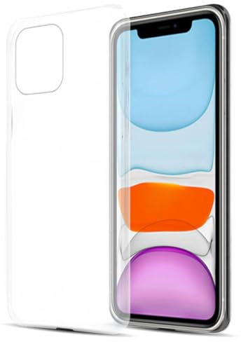 cadorabo Case works with Apple iPhone 12 Mini (5,4 Zoll) in FULLY TRANSPARENT - Shockproof and Scratch Resistant TPU Silicone Cover - Ultra Slim Protective Gel Shell Bumper Back Skin