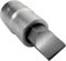 Aerzetix - C45052 - Douille Tournevis 1/2 pour vis à Fente/Plate - Monobloc 12x55mm - Embout pour Clé/Cliquet Manuelle/Pneumatique - avec Cannelure - en Acier CR-V - Couleur Argent