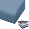 Bierbaum Spannbettlaken Mako Satin 100x200 / 150x200 / 180x200 cm Spannbetttuch viele Farben, Farbe:Blau, Größe:140x200cm Spannbettlaken