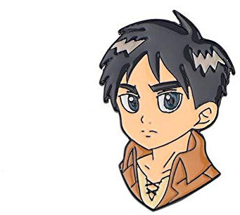 Attack on Titan Eren Jaeger Pin Brösche Anstecker Anstecknadel Emaille Metall Button