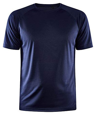 Craft CORE Unify Training Tee M Navy M - Funktionsshirt Herren Kurzarm, Sportshirt, atmungsaktiv, schnelltrocknend, recyceltes Material, Fitnessshirt, Running Shirt, Trainingsshirt