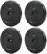 KK Vinyl Weight Plate Set. For 1 Inch Barbell Bar Dumbbells Weight Disc Pair. 2 x 2.5kg, 5kg or 10kg Barbell Weight Plates. Dumbbell Plates for Home or Gym Training or Weightlifting. (4 X 2.5kg)