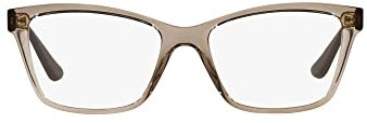 Vogue Eyewear Vo5420 Brillen-Rahmen für Damen, quadratisch, Transparentes braunes Demo-Objektiv.