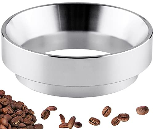 FYSL Aluminum Espresso Dosing Ring 58mm Universal Coffee Grinder Funnel for Household Coffee Shop