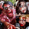 COKTAK 20 Blätter 136 Stück Narben Halloween Tattoos Wunden Fake Temporäre 3D Ritzen Kratzer Blut Kostüm für Frauen Männer Erwachsene Gesicht Zombie Makeup