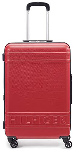 Tommy Hilfiger Lexington Upight Hartschalenkoffer, Rot/Ausflug, einfarbig (Getaway Solids), 25, Lexington Upight Hartschalenkoffer