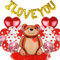 Valentinstag Dekoration Party Set Romantische Deko Ich Liebe Dich Folienballon Herzluftballons Konfetti Luftballons 500 Rosenblätter Rosen für Hochzeit, Verlobung, Romantische Deko