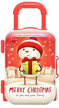 iniatur-Koffermuster-Griff, realistische Geschenkbox, Metalldose mit Klappdeckel, kleine Gepäck-Süßigkeits-Geschenkboxen für Reise-Party-Dekorationen, Mini-Koffer-Süßigkeitsbehälter für Z B