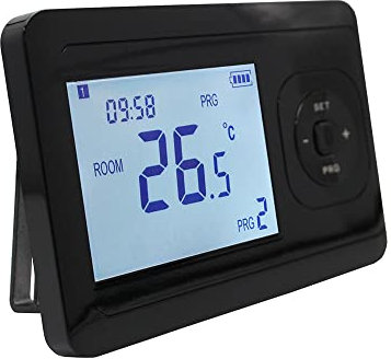 Echo RF Thermostat Schwarz - Typ P: Plug-In-Empfänger (Empfänger Weiß)
