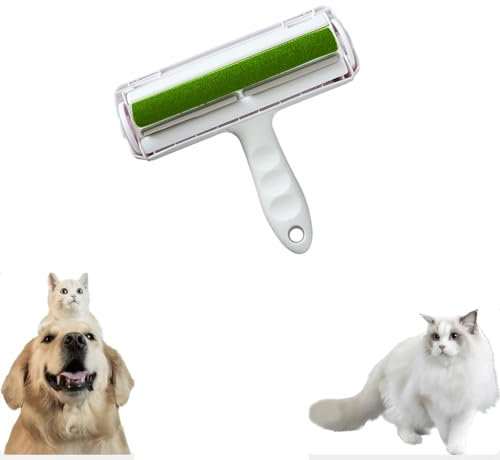 Reuseable Hair Remover - Pet Hair Roller for Cat, Dog，Couch, Furniture, Carpet and Bedding, Portable Lint Rollers - Perfect Cat Dog Fur Remover Tool (Color : Green)