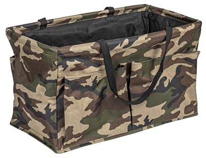 Household Essentials Camo Krush Container All-Purpose Utility Tote with Pockets
