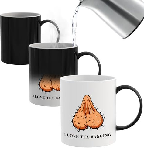 Careign Christmas Gifts for Him,Funny Gifts for Men,12OZ Novelty Heat Changing Mug,Secret Santa Presents for Men Him Friends on Christmas Birthday Anniversary