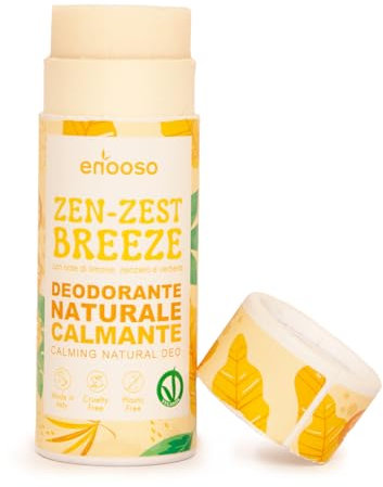 Desodorante sin aluminio ni parabenos para el mal olor | JENGIBRE Y LIMÓN, Protección contra el Sudor de las axilas, Desodorante Natural en crema solida, Unisex Mujer Y Hombre, Vegano y Sin Plastico