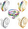 5 Stück Anxiety Ring Fidget Spielzeug,Fidget Stress Verstellbare Spinner Erwachsene Offene Anti Stress Ring für Damen Stressabbau Perlen Finger,für Bunt Perle Stimmungsring Angststörung Beruhigendes