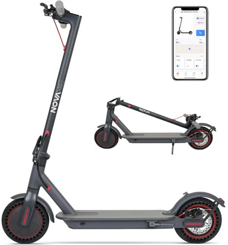 Monopattino elettrico Novamile N20 PRO, monopattino pieghevole da 8,5 pollici per adulti, batteria da 36V 10Ah classe A, autonomia di 30km, motore da 500W, doppi freni, carico massimo 120kg