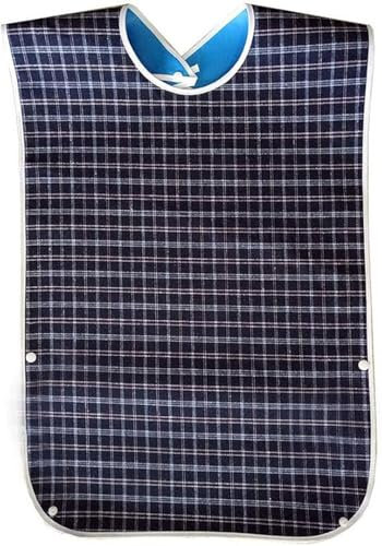 GEDRACKPMYN Baberos Lavables para Adultos Mayores, Baberos de alimentación Grandes Impermeables Unisex, Protectores de Ropa para Personas Mayores, Baberos para Comer y cenar