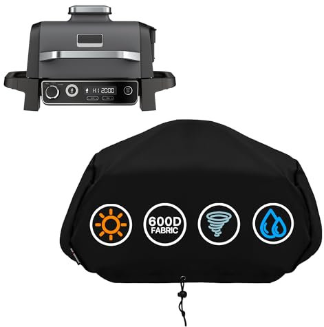 Suphomeware Grill Cover for Ninja OG700 Series Outdoor Grill, Heavy Duty Woodfire BBQ Grill Accessories, Waterproof Grill Cover Cpmpatible with Ninja Smoker Grill OG701 & OG751 Series,etc.