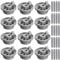 GATSUZG Dishwasher Basket Wheels, Set of 12 Replacement Lower Basket Wheels, Compatible with Bosch/Siemens/Neff/Kenmore - Durable Spare Parts for Dishwasher Model 165314, with 20 Pcs Rubber Cap