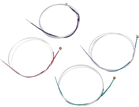 Joyance 4 Stück 4/4 Metall Viola Saiten für Musikinstrumente, Akkories