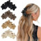 XYTAHDM Confezione da 4 fermagli per capelli a forma di fiore per donne, fermagli per capelli hawaiani plumeria,grandi fermagli antiscivolo per donne,Accessori Capelli per Ragazze e Donna