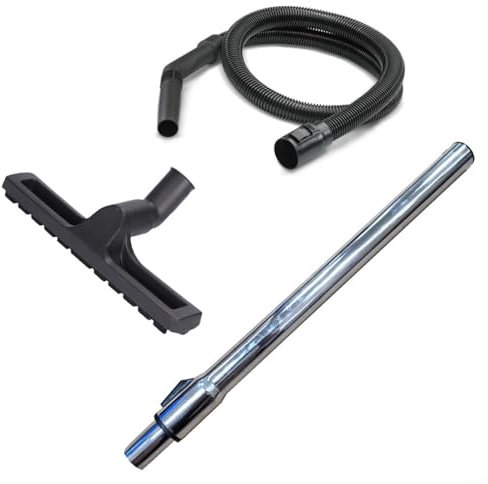 Gettimore Kit de cepillo de suelo para aspiradora con manguera y tubo de acero inoxidable para Kärcher MV2 WD2 WD3 NT Series 2,5 m