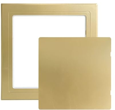 Kleine Revisionsklappe, Abs-Zugangsklappen/Service-Lochabdeckung, for Büros, Gewerbegebäude, Brandschutz, Fabriken und Hotels(Gold,250 * 250mm)