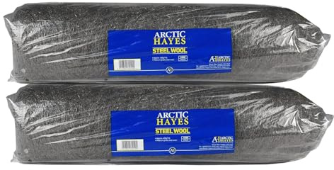 Arctic Hayes Medium Grade Steel Wool, 2 Rolls of 450g Each