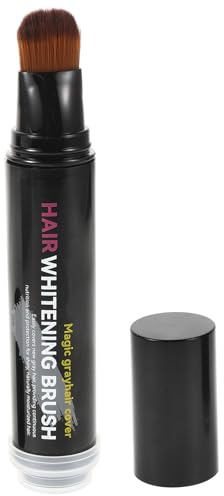 Mikikit Lápiz de Color para Canas Marrón Plástico para Cubrir Crecimiento y Corrección Localizada, Adecuado para Mujeres que Buscan Tinte de Cabello Rápido