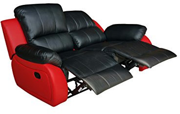 Mapo Möbel Voll-Leder Fernsehsofa Relaxsofa 2-Sitzer 5129-2-S-8401