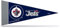 Rico Industries NHL Fan Shop Deko-Set, 10 x 23 cm, 8-teilig, NHL Winnipeg Jets 8-Piece Classic Mini Pennant Decor Set, Teamfarbe, 4 x 9-inches
