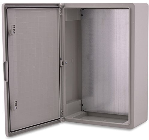 BOXEXPERT Armario de distribución de plástico ABS para flotas IP65 gris/transparente (ABS, 600x400x200mm gris)