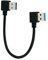 cablecc Cable de extensión USB 3.0 tipo A macho en ángulo izquierdo de 90 grados a USB 3.0 tipo A en ángulo recto