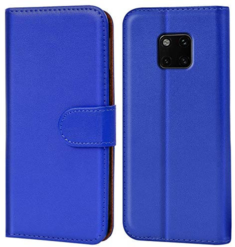 Verco custodia per Huawei Mate 20 Pro, Case per Mate 20 Pro Cover PU Pelle Portafoglio Protettiva, Blu