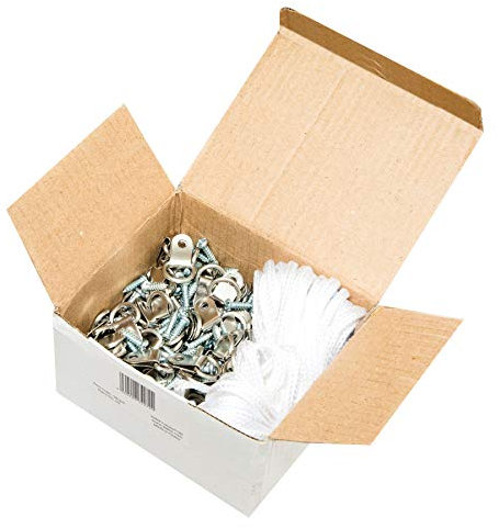 Picture Hanging Hooks Kit - 120 High-Strength D-Rings with Screws and 10M X 4mm Braided Cord for Hanging Picture Frames to Wall | Ideal for Family Paintings Wedding Photos & Mirrors