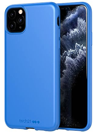 Tech21 Studio Colour Apple iPhone 11 Pro Max, Lightweight Thin Protective Hardshell Cover - Cornflower blue