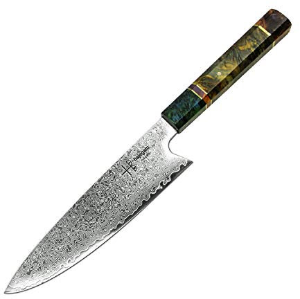 Hajegato Damastmesser Küchenmesser Einzigartiges Griff Kochmesser Profi Messer Japanisches Messer Vg10 Hohe Qualität 67 Schichten Damaststahl Stahlmesser-ultra Scharfe Messer (Gyuto Messer - 8)