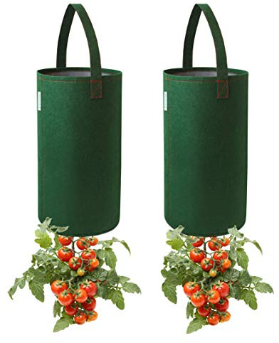 Pri Gardens Upside Down Tomato Planter, 2- Pack(Requires Plants,Soil and Fertilizer, not Included)