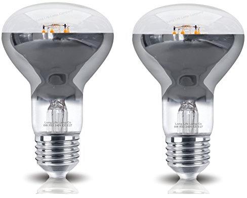R63 Reflector E27 LED Bulb 6w Spotlight Replacement Warm White 2700k Non Dimmable 2 Pack