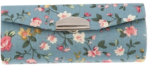 TENDYCOCO Porta Rossetto con Specchio Custodia per Trucco Cosmetica da Viaggio Floreale Custodia Organizer Borsa per Borsa da Donna