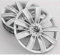 Volkswagen 5NA071457BUWP Radkappen (4 Stück) Radblenden 17 Zoll Radzierblenden Radzierkappen, Silber