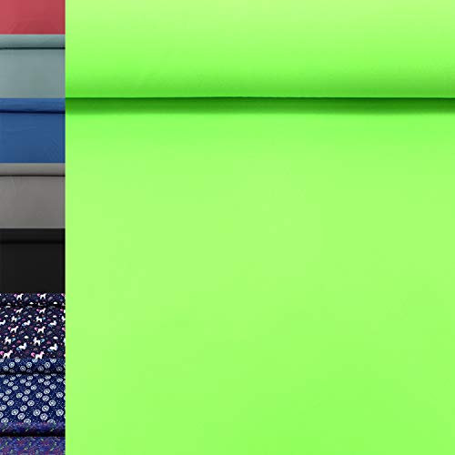 MAGAM-Stoffe Jori Softshell Stoff Kleidung Kinder Oeko-Tex Meterware 50cm (09. Neon Grün)