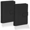 2 Stück A6 PU-Leder-Notizbuch, nachfüllbare Papierbinder, lose Blätter, persönlicher Planer mit magnetischer Schnalle (A6 schwarz)