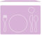 Montessori Silikon Tischset für Kinder - Platzset - abwaschbar (rosa, 40x30cm)