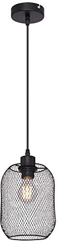 Decken Pendel Hänge Lampe Leuchte Beleuchtung Metall Schwarz Wohn Ess Zimmer